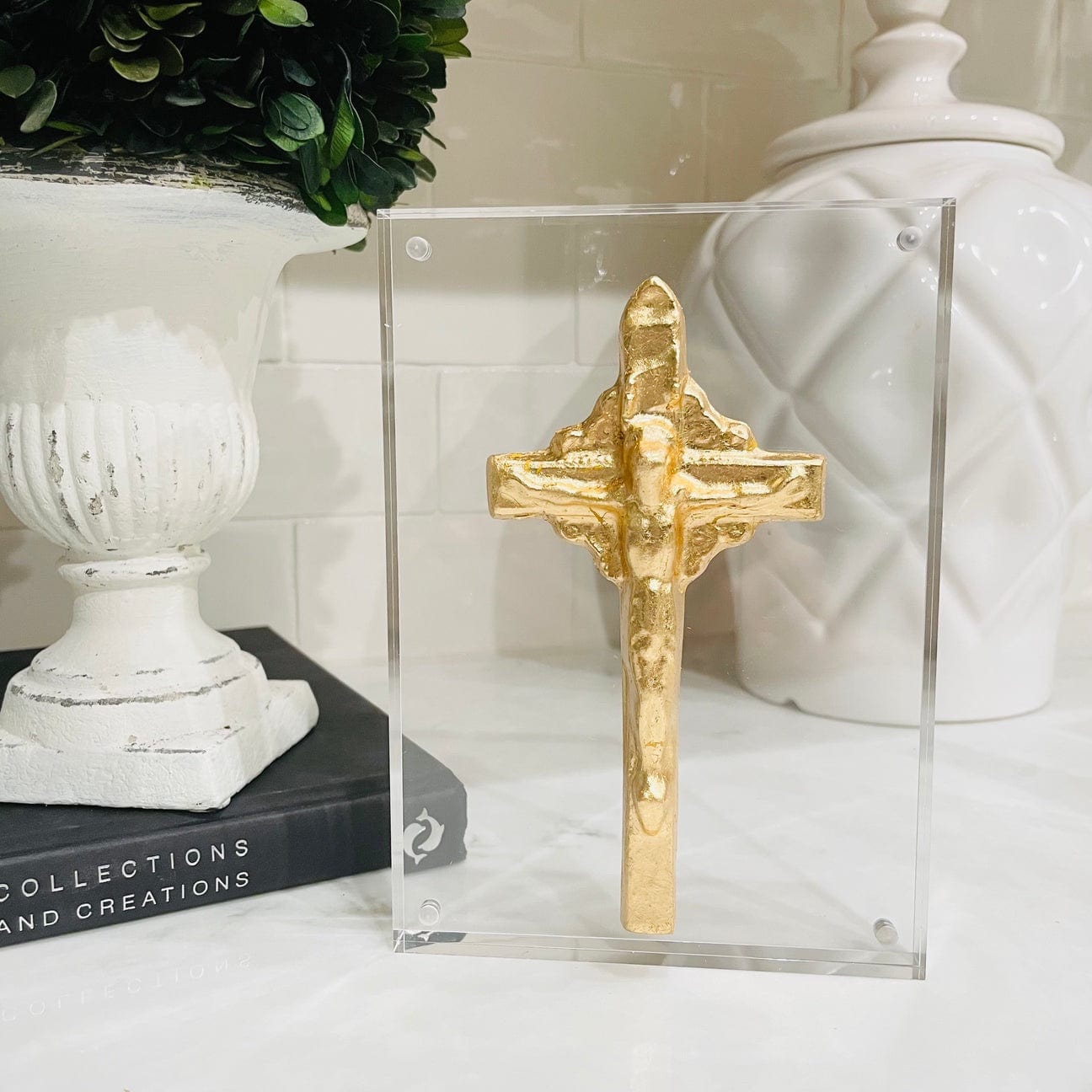 Susan Lange Designs Susan Lange Designs Acrylic Art Crucifix - Little Miss Muffin Children & Home