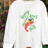 Whereable Art Whereable Art Mardi Gras Shrimp Embroidered Tees - Little Miss Muffin Children & Home