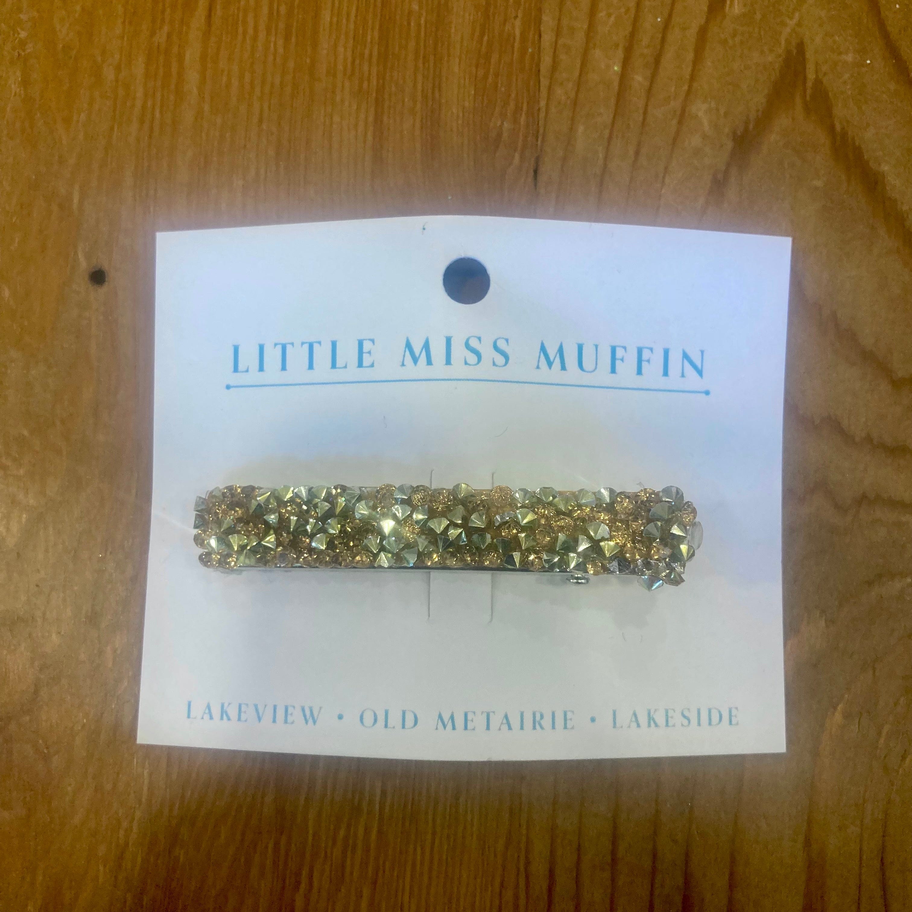 Bows Arts Bows Arts Druzy Quartz Hair Clip In Gold - Little Miss Muffin Children & Home