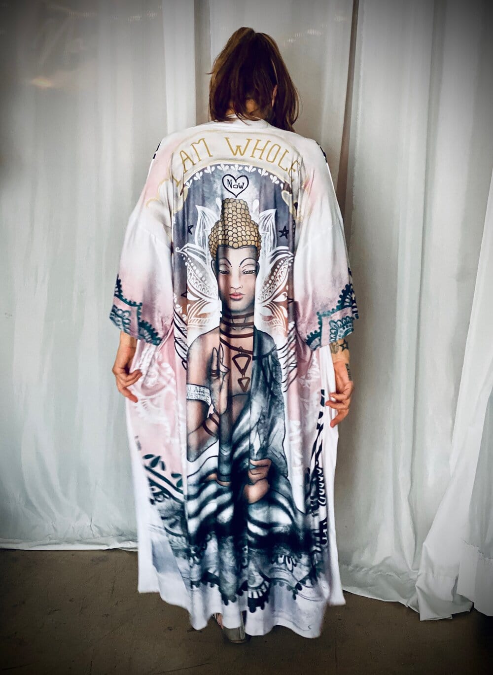 Claudia La Bianca Claudia La Bianca 'I Am Whole' Buddha Kimono - Little Miss Muffin Children & Home