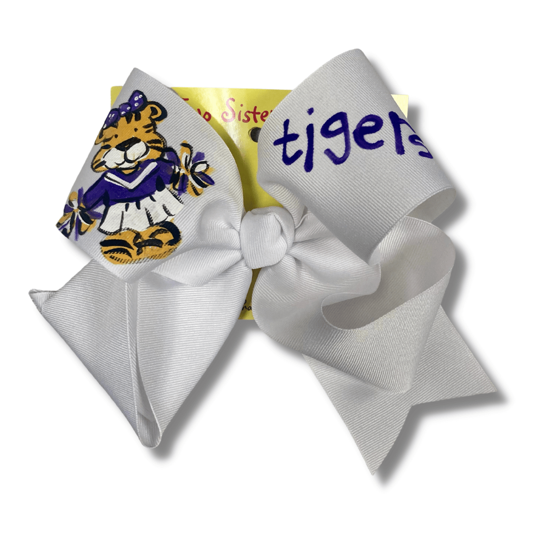 Two Sisters Two Sisters Cheer Tiger HP XL Single Ribbon Bow - Little Miss Muffin Children & Home