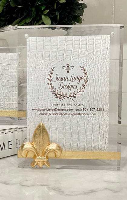 SLG - Susan Lange Designs Susan Lange Designs Fleur de Lis Vertical Frame - Little Miss Muffin Children & Home