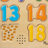 Melissa & Doug Melissa & Doug Numbers Sound Puzzle - 21 Pieces - Little Miss Muffin Children & Home