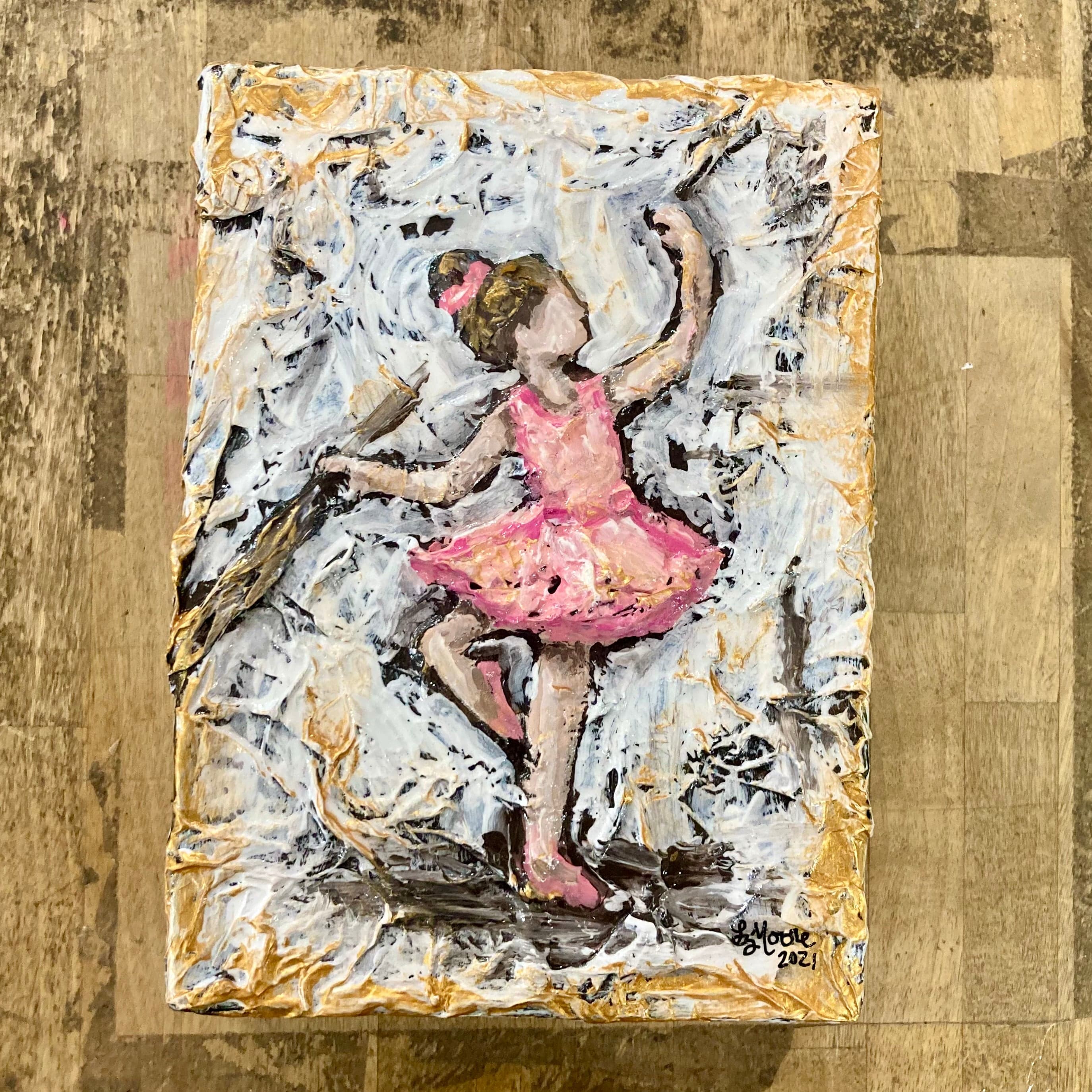 Lindsay Moore Art Lindsay Moore Art Ballerina 5x7 Art - Little Miss Muffin Children & Home