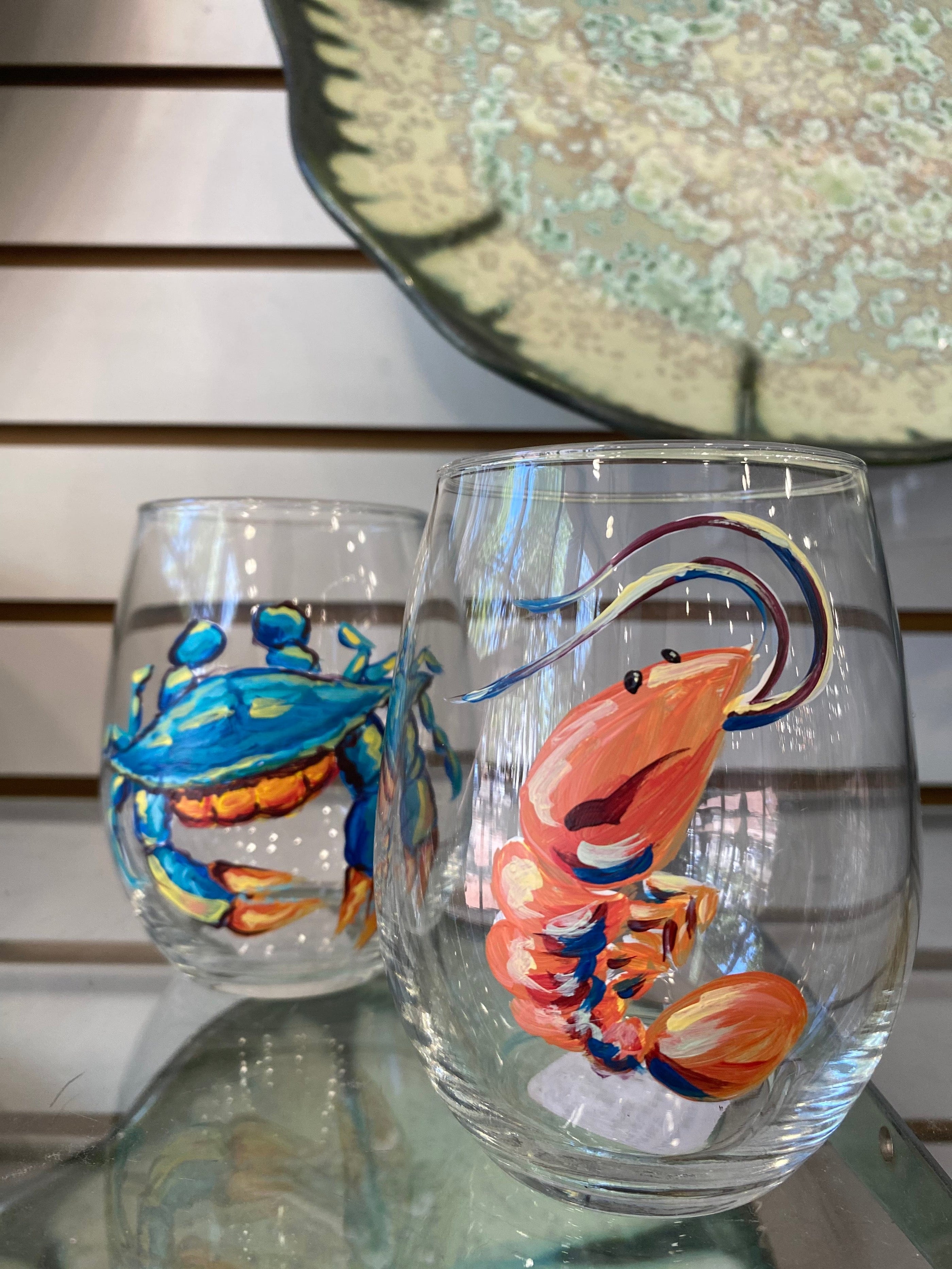 Michelle's Art Box Michelle's Art Box Shrimp Glassware - Little Miss Muffin Children & Home