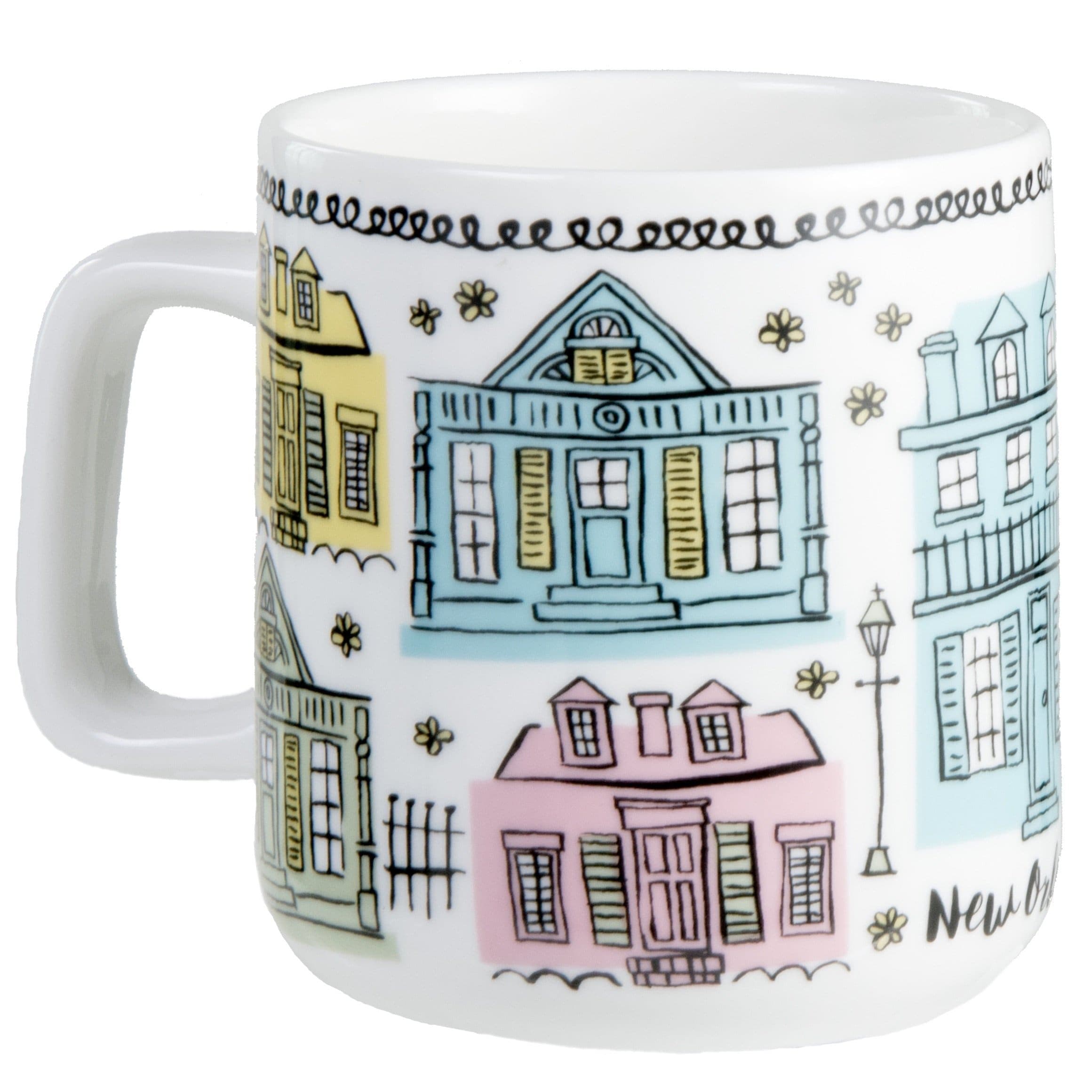The Parish Line - The Parish Line Creole Cottages Coffee Mug 10207 - Little Miss Muffin Children & Home