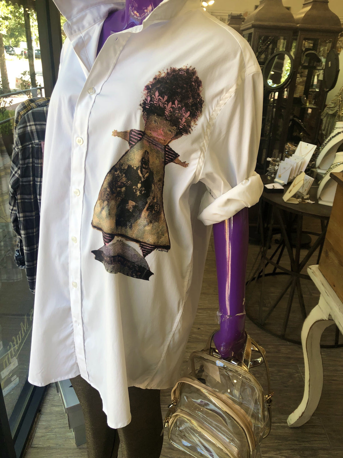 Whereable Art - Who Dat Juju Boyfriend Shirt - Little Miss Muffin Children & Home