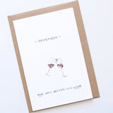 Paper Gems Co - Paper Gems "Age Gets Better With Wine" Birthday Card - Little Miss Muffin Children & Home