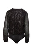 Suzette Collection - Sage the Label Dancing in the Night Sequin Bodysuit - Little Miss Muffin Children & Home