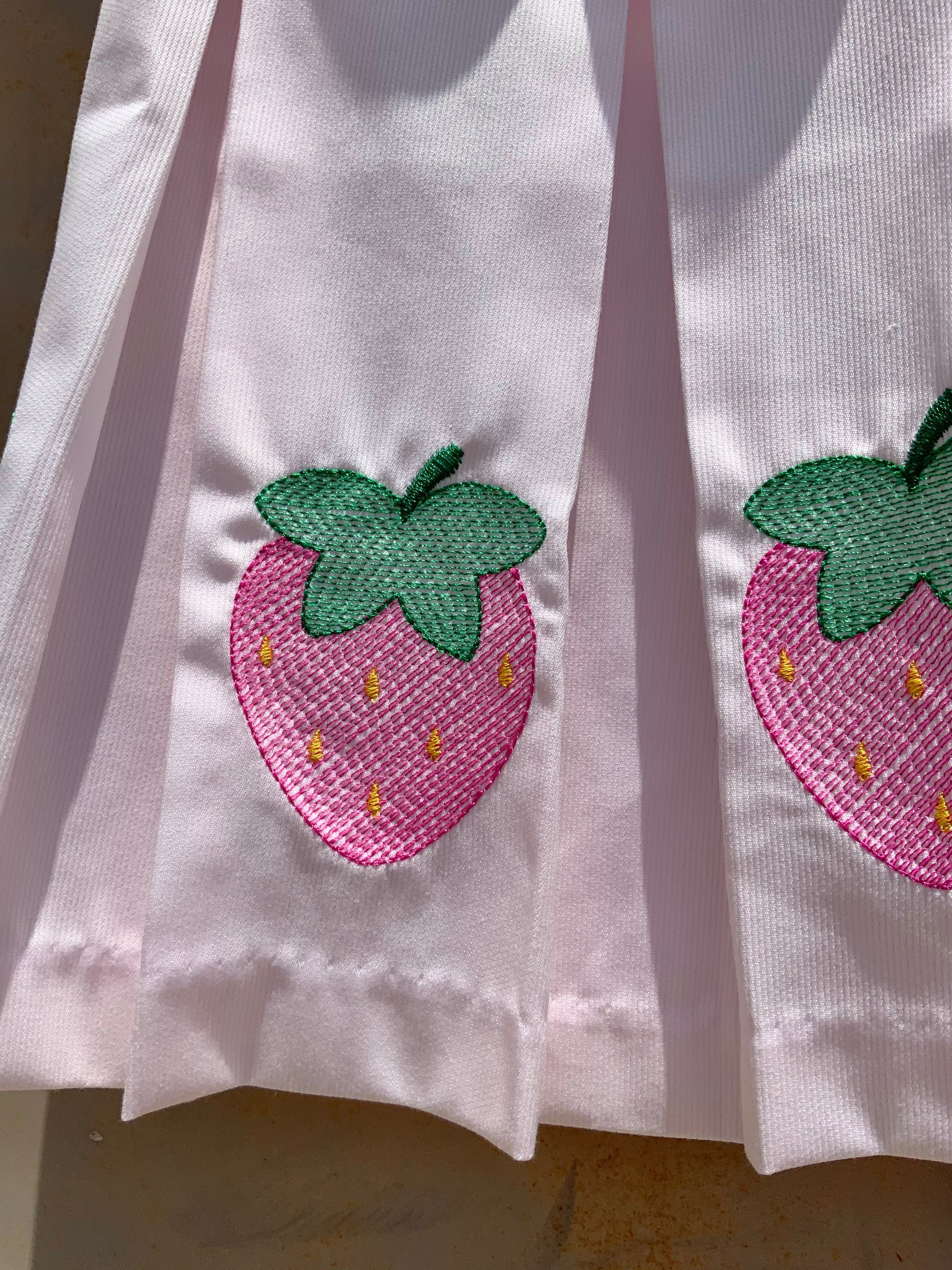 Lulu Bebe Dana Strawberry Embroidered Dress Lulu Bebe Dana Strawberry Embroidered Dress