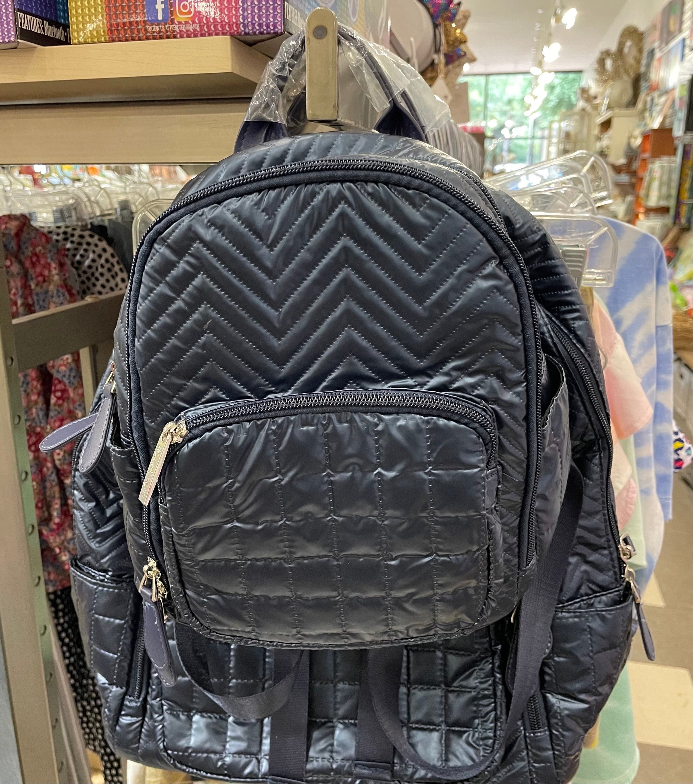 bari lynn mini backpack Bari Lynn Chevron Mini Backpack