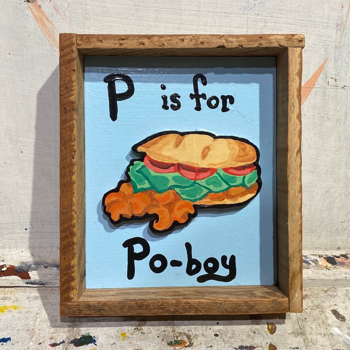 Damon Arts Nola Damon Arts NOLA “P” Letter Art - Little Miss Muffin Children & Home