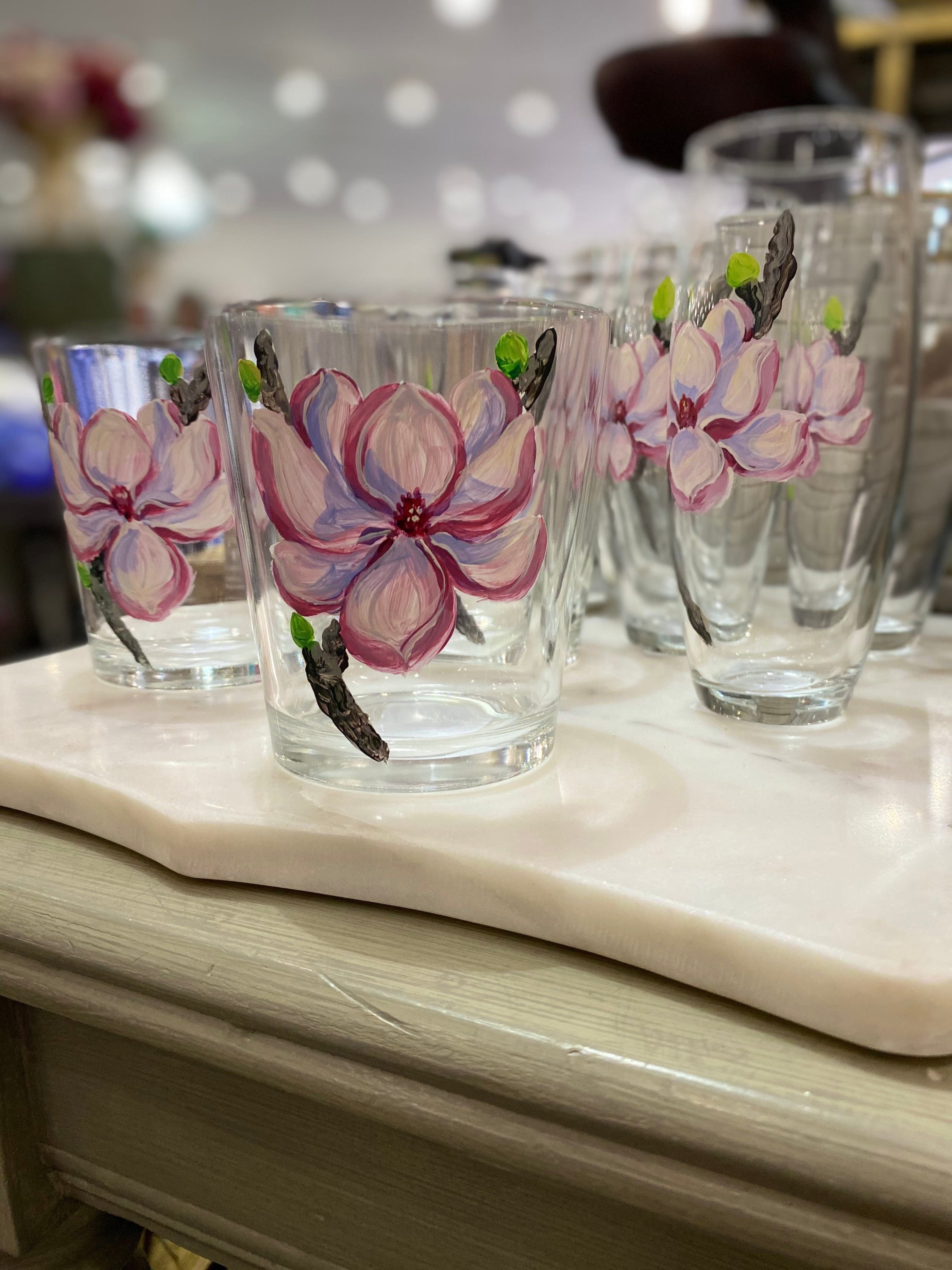 Michelle's Art Box Michelle's Art Box Japanese Magnolia Glassware - Little Miss Muffin Children & Home