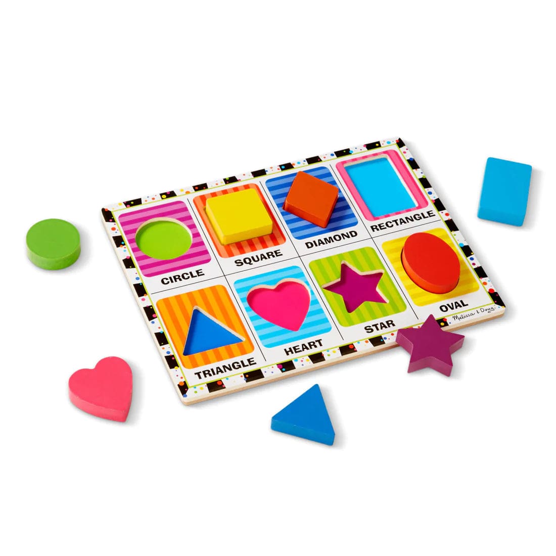 Melissa & Doug Melissa & Doug Shap Jo es Chunky Puzzle - 8 pieces - Little Miss Muffin Children & Home