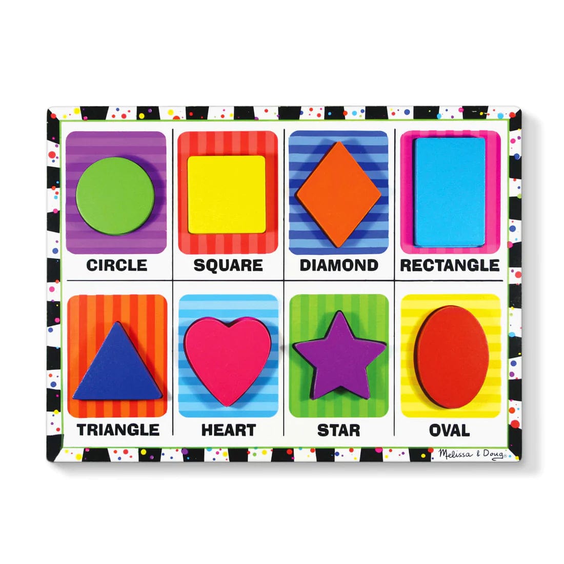 Melissa & Doug Melissa & Doug Shap Jo es Chunky Puzzle - 8 pieces - Little Miss Muffin Children & Home