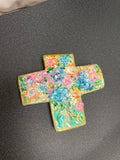 PTS - Prayers On the Side Prayers On the Side Floral Resin Cross 134C - Little Miss Muffin Children & Home