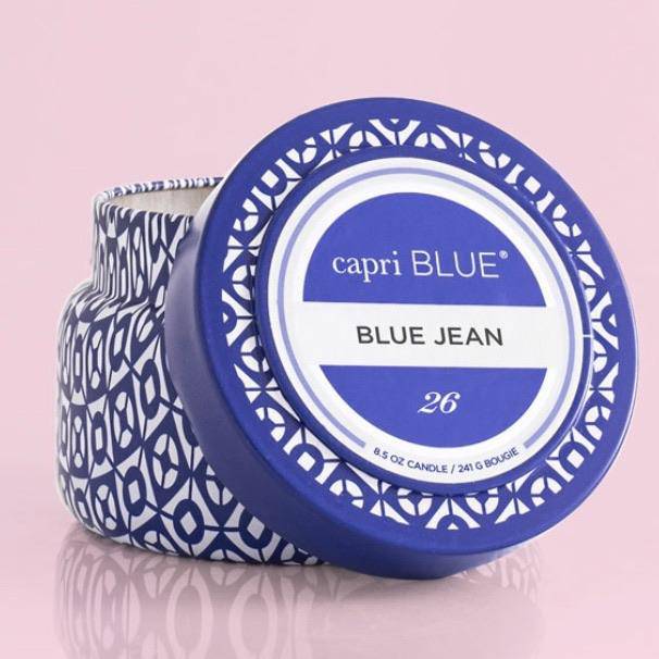 Capri Blue - Capri Blue Blue Jean Travel Tin (8.5OZ) - Little Miss Muffin Children & Home