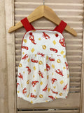 Lulu Bebe Eli Crawfish Sunsuit with Buttons Little Miss Muffin