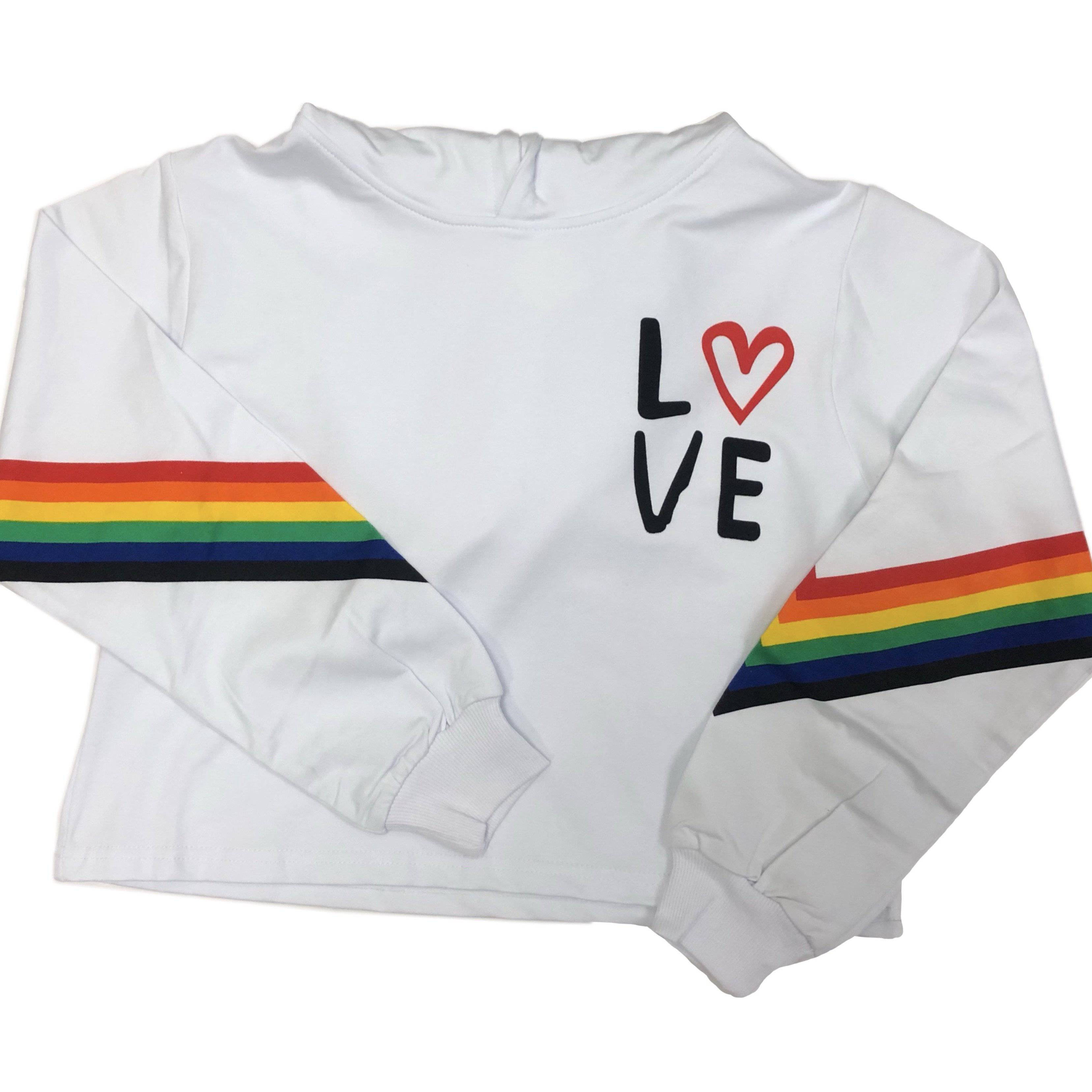 Stoopher & Boots - Stoopher & Boots Rainbow Love Hoodie - Little Miss Muffin Children & Home