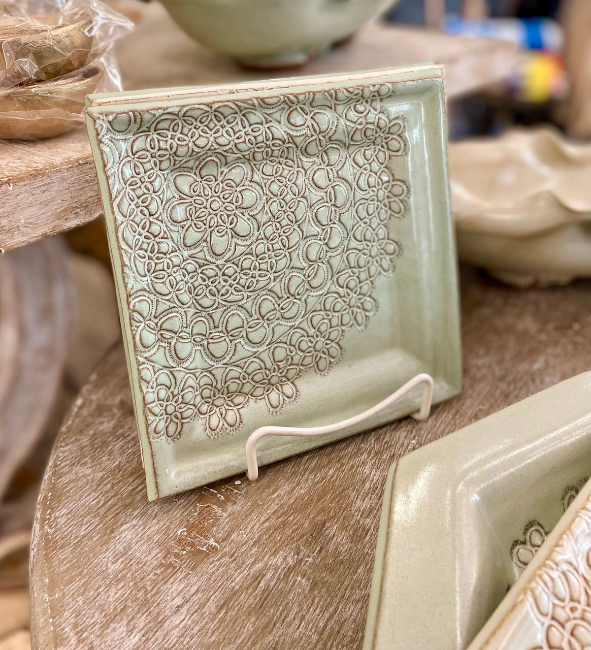 Potsalot Pottery Potsalot Pottery Medium Square Platters - Little Miss Muffin Children & Home