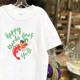 Whereable Art Whereable Art Mardi Gras Shrimp Embroidered Tees - Little Miss Muffin Children & Home