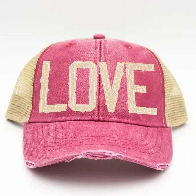 Cotton Mule Cotton Mule Love Trucker Hat - Little Miss Muffin Children & Home