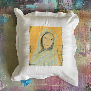 Whereable Art Whereable Art Ave Marie Linen Euro Pillow - Little Miss Muffin Children & Home