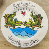 Jan Salzer Art Jan Salzer Round Alligator Wedding Platter - Little Miss Muffin Children & Home
