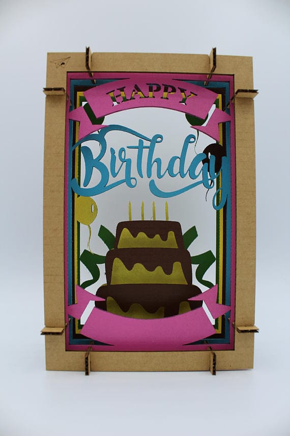 Pete’s Papercrafts Pete’s Papercrafts Happy Birthday Diorama - Little Miss Muffin Children & Home