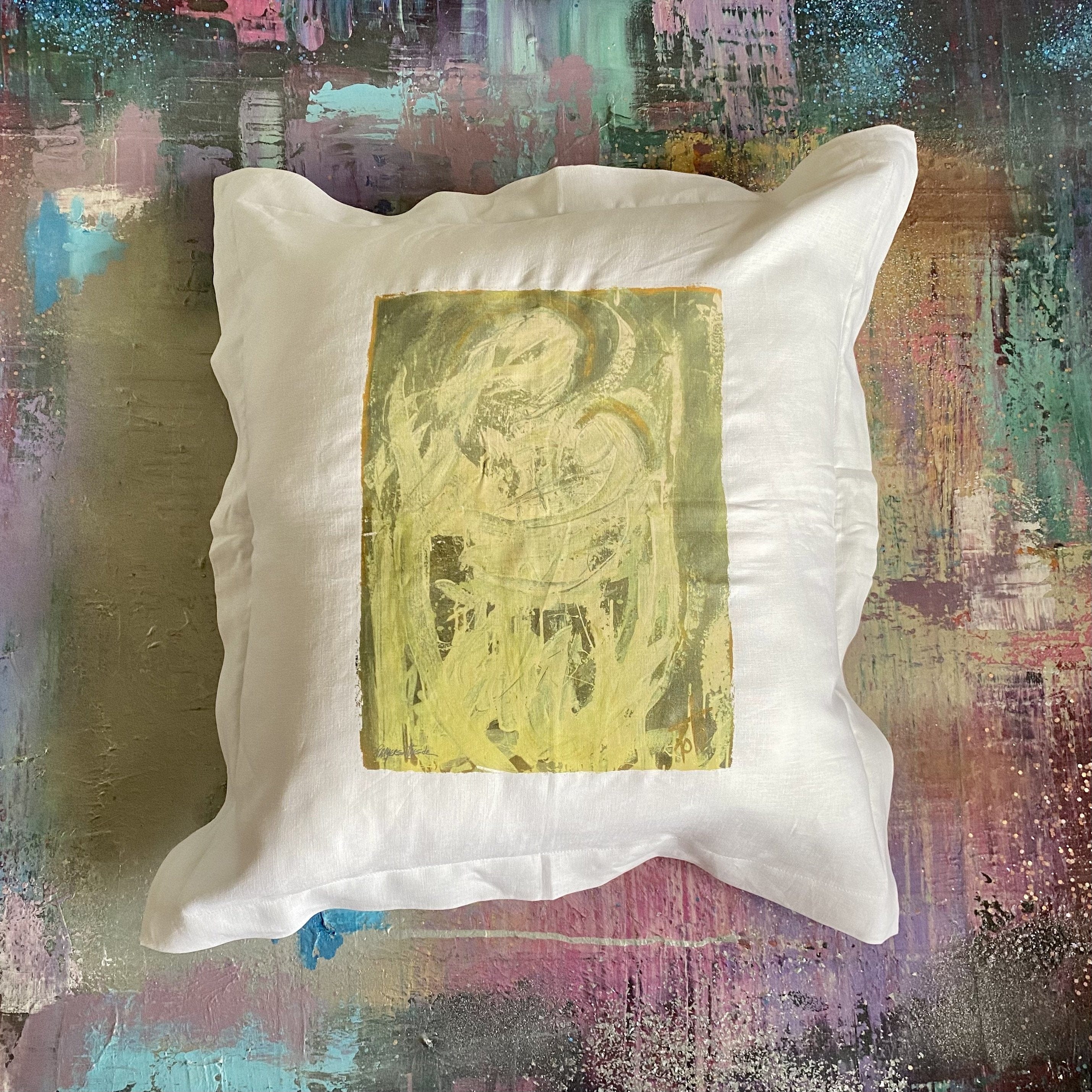 Whereable Art Whereable Art La Paix Linen Euro Pillow - Little Miss Muffin Children & Home