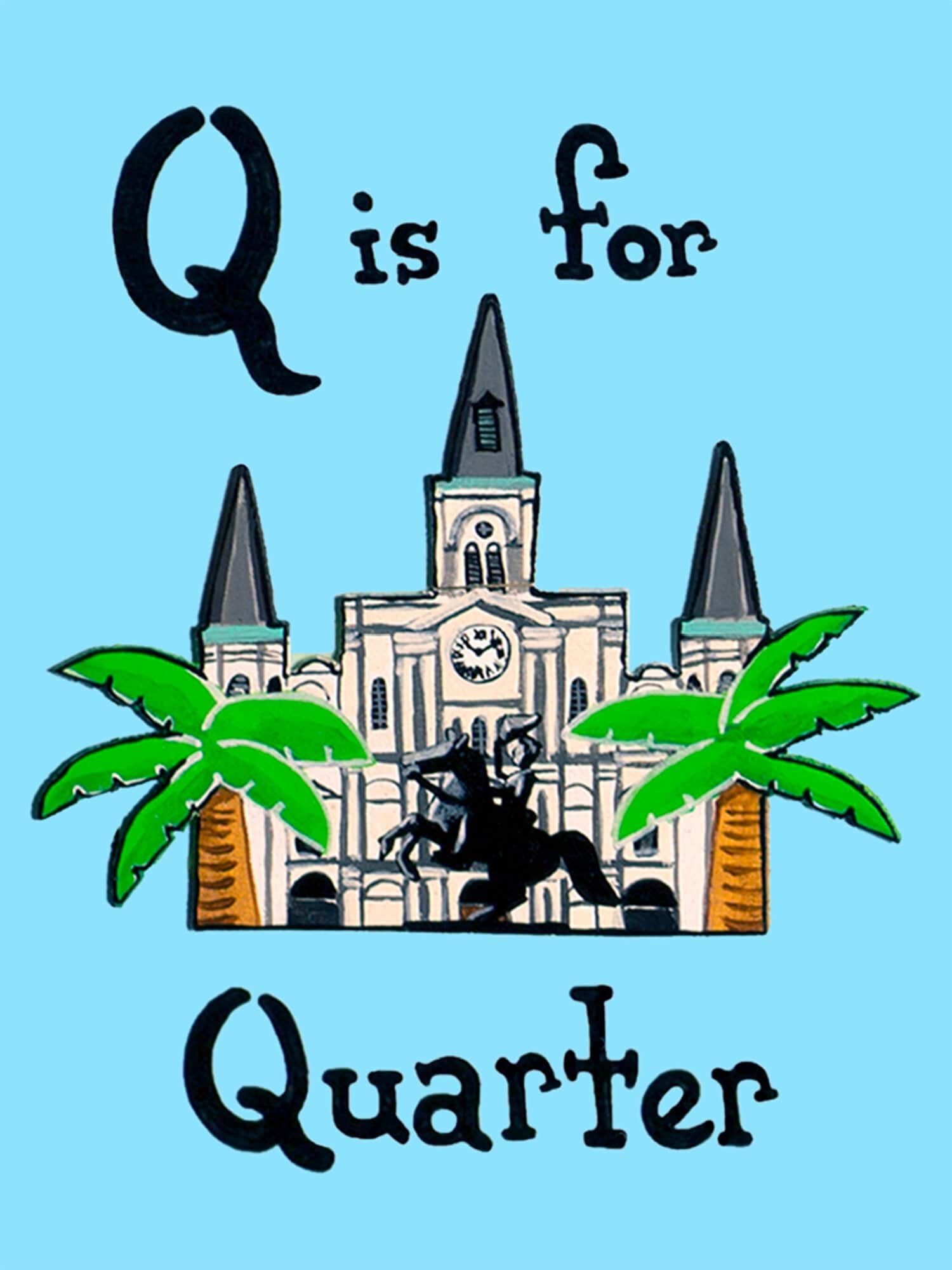 Damon Arts Nola Damon Arts NOLA “Q” Letter Art - Little Miss Muffin Children & Home