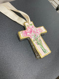 PTS - Prayers On the Side Prayers On the Side Floral Cross Pink 24P - Little Miss Muffin Children & Home
