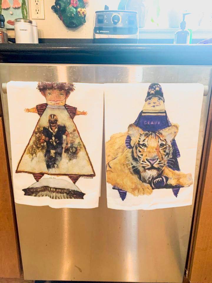 Whereable Art - Geaux Juju Kitchen Towels - Little Miss Muffin Children & Home