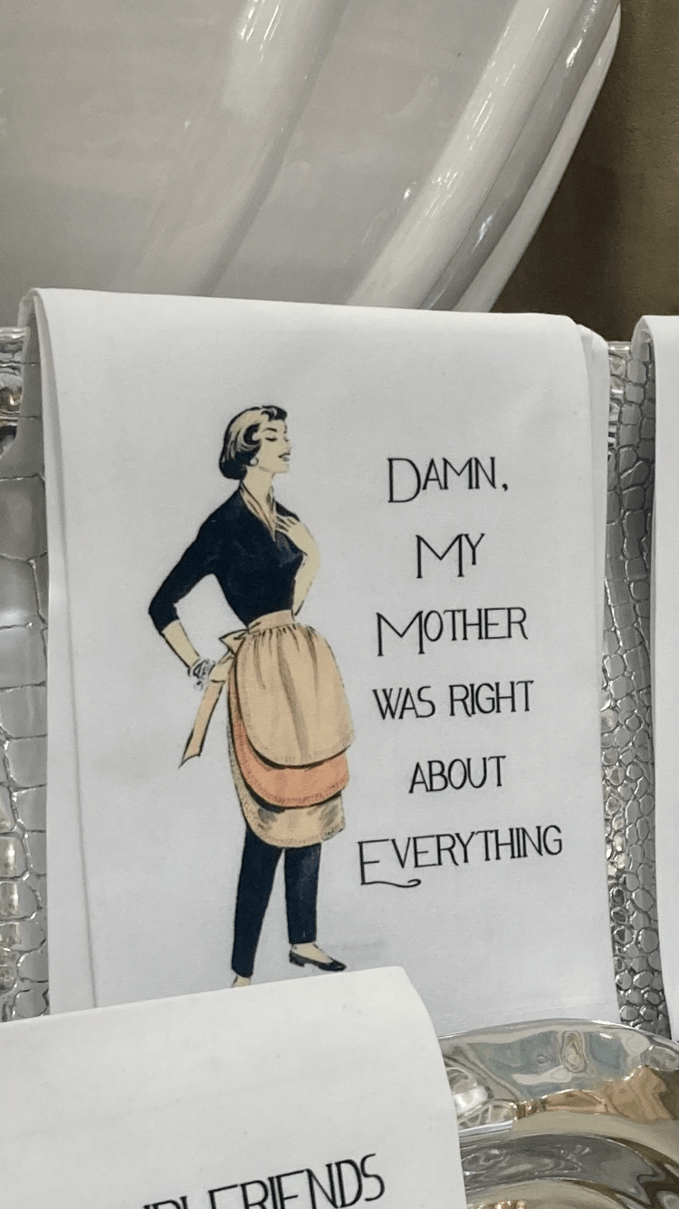 Little Miss Muffin Children & Home Sassy Talkin’ “Mother Was Right” Dish Towel - Little Miss Muffin Children & Home