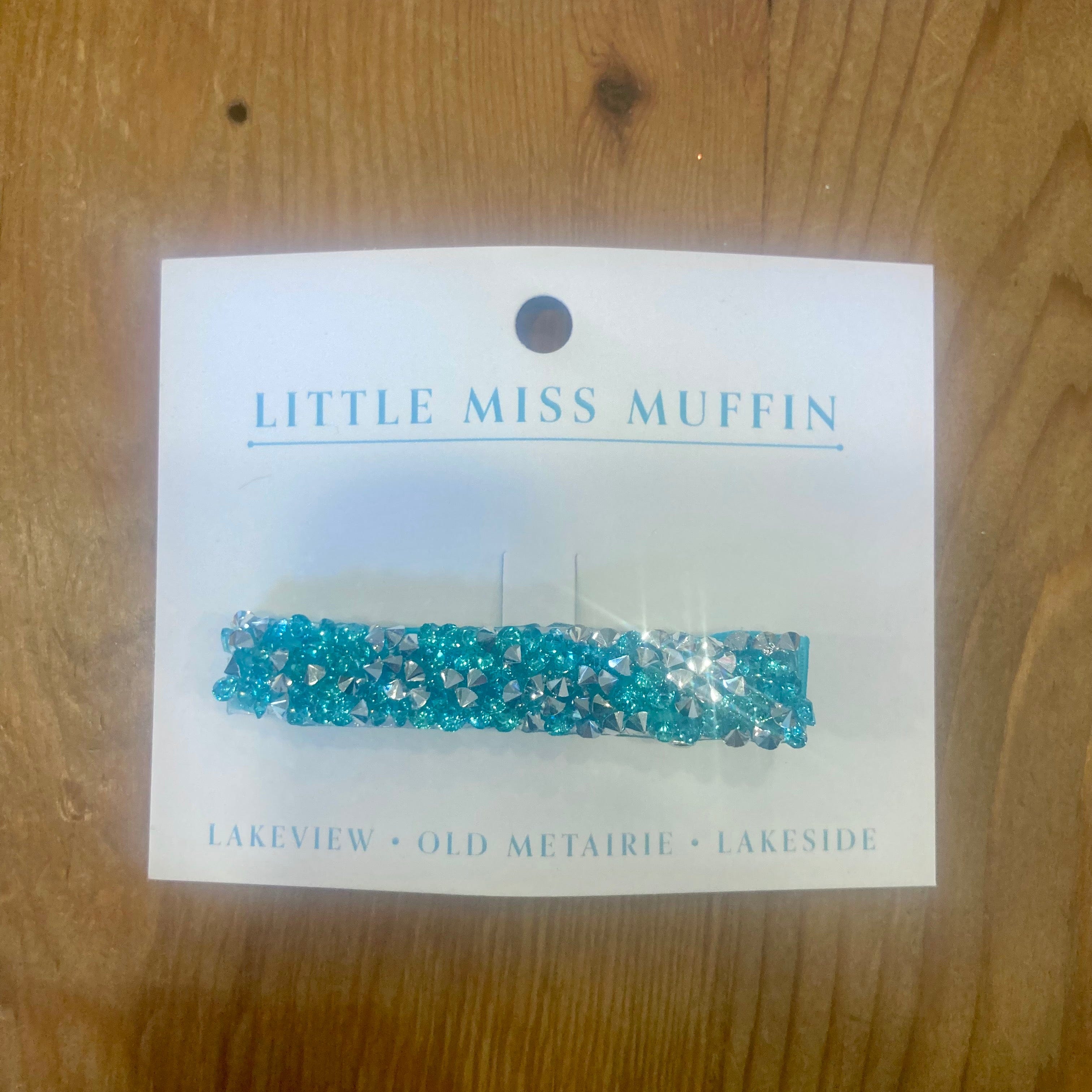 Bows Arts Bows Arts Druzy Quartz Hair Clip In Turquoise - Little Miss Muffin Children & Home