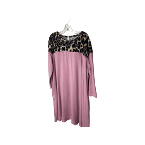 Gtog Leopard Shimmer Shift Dress - Little Miss Muffin Children & Home