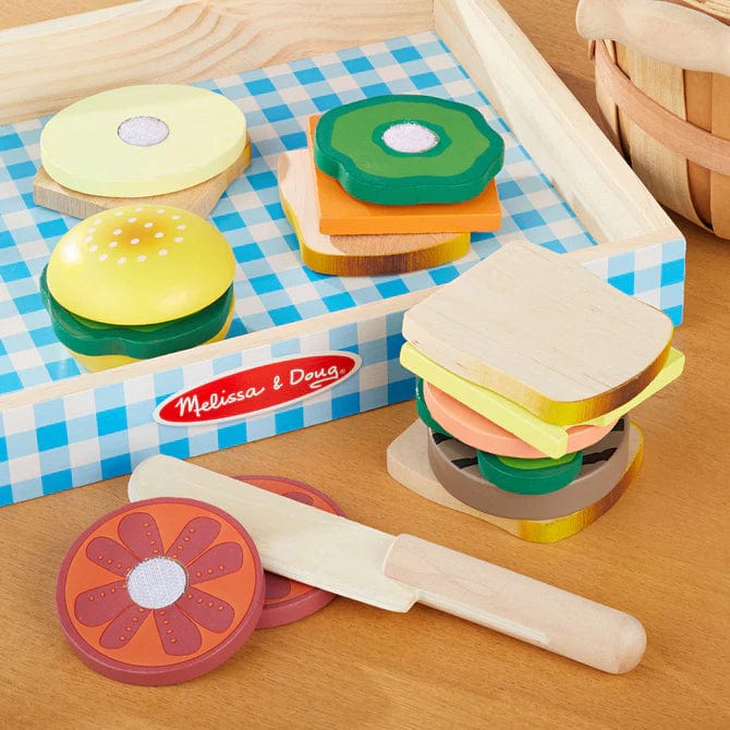 Melissa & Doug Melissa & Doug Sandwich Making Set - Wooden - Little Miss Muffin Children & Home