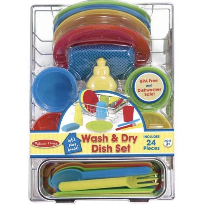 Melissa & Doug - Melissa & Doug Wash & Dry Dish Set - Little Miss Muffin Children & Home