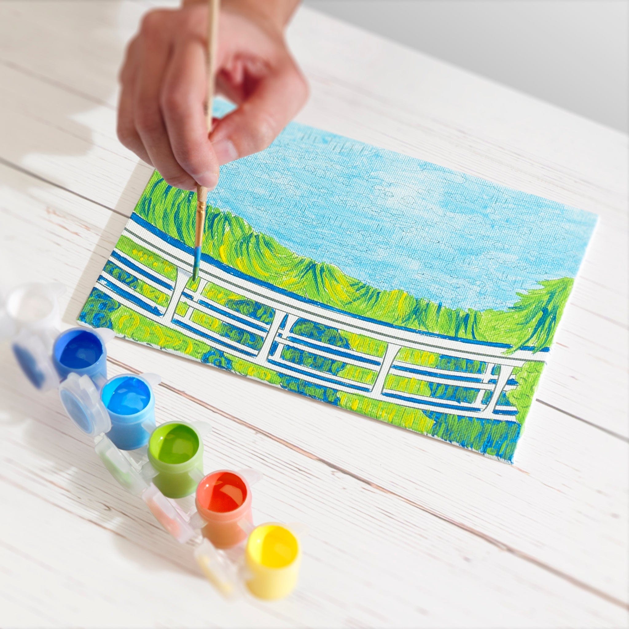 Faber-Castell Faber Castell Paint By Number Japanese Footbridge - Little Miss Muffin Children & Home