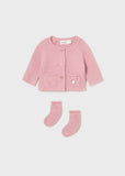 Mayoral Usa Inc Mayoral Knit Cardigan with Socks for Bow Detail - Little Miss Muffin Children & Home