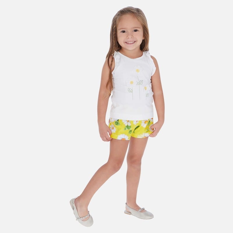 Mayoral Usa Inc Mayoral Daisy Applique Top & Short Set - Little Miss Muffin Children & Home