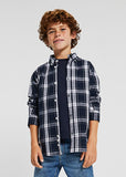Mayoral Mayoral Long Sleeve Linen Check Shirt - Little Miss Muffin Children & Home