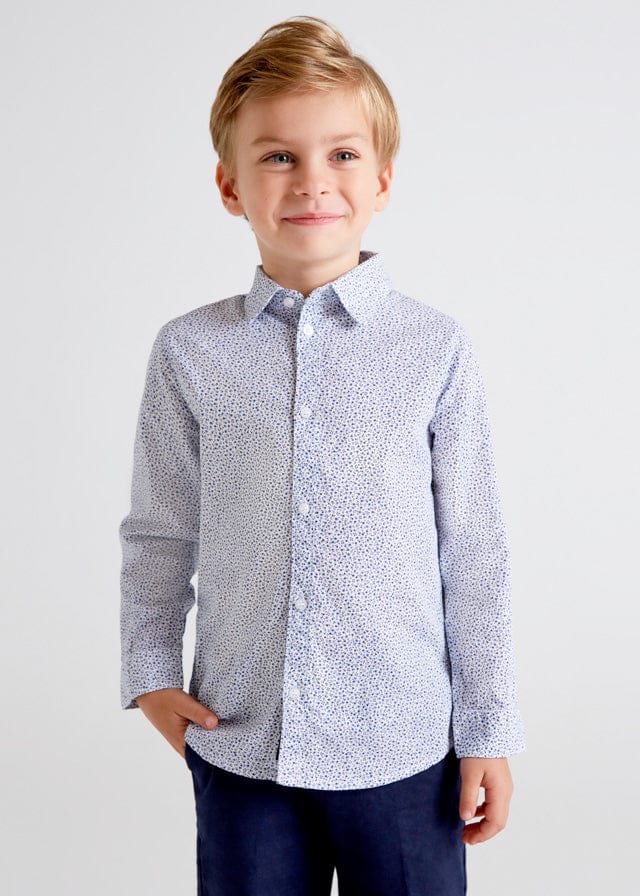 Mayoral Mayoral Long Sleeve Floral Print Shirt - Little Miss Muffin Children & Home