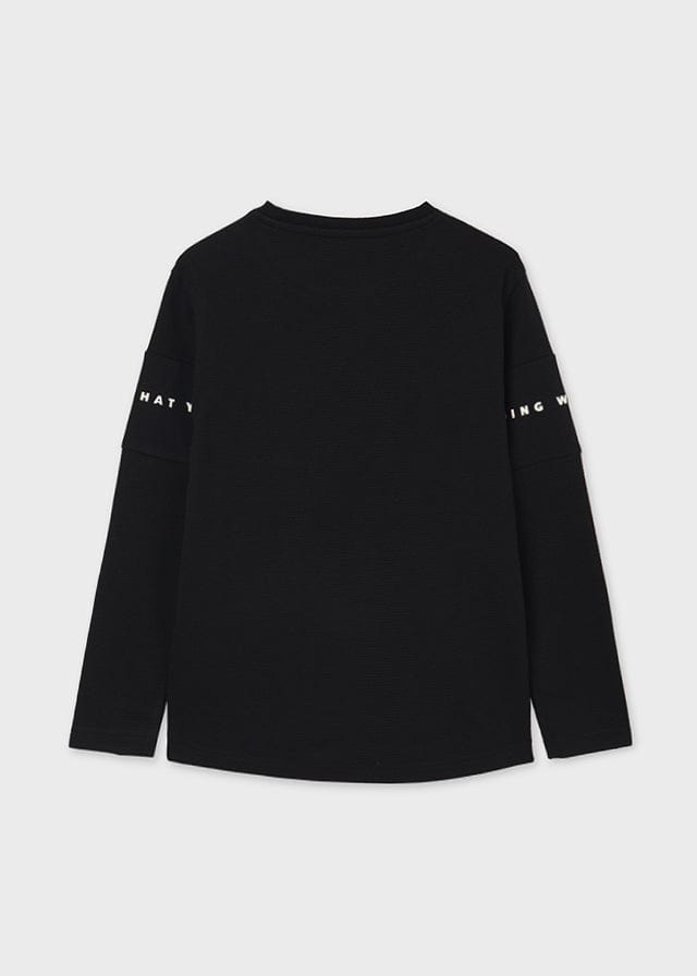 Mayoral Mayoral Long Sleeve Keep Doing What You Like Cotton Tee - Little Miss Muffin Children & Home