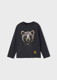 MAY - Mayoral Usa Inc Mayoral Long Sleeve Bear Shirt - Little Miss Muffin Children & Home