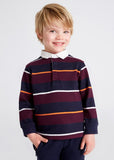MAY - Mayoral Usa Inc Mayoral Long Sleeve Striped Polo - Little Miss Muffin Children & Home