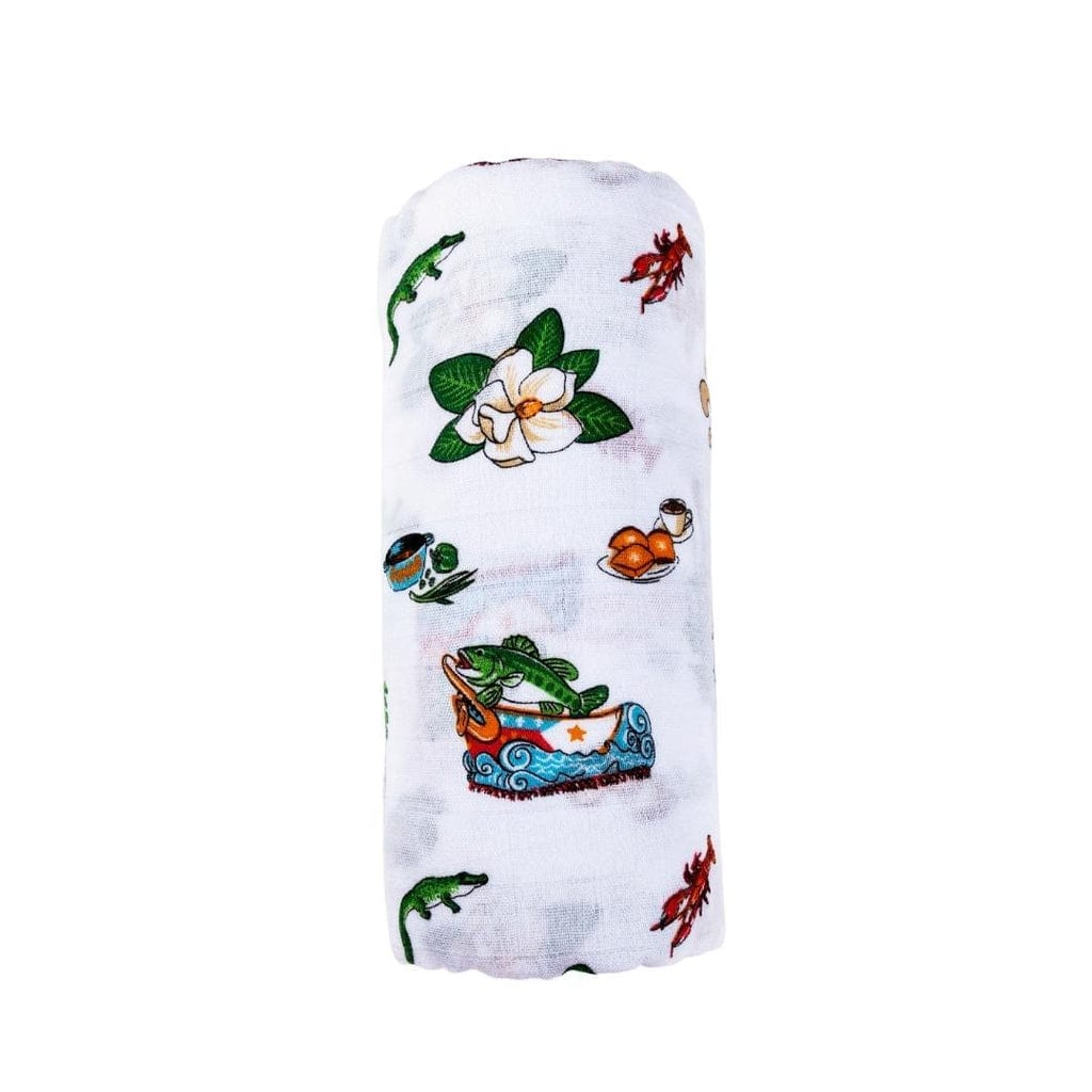 LHT - Little Hometown Little Hometown Louisiana Baby Swaddle Blanket - Little Miss Muffin Children & Home