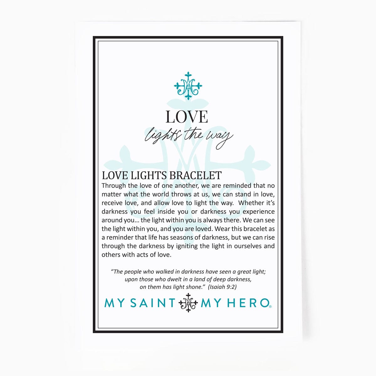 My Saint My Hero My Saint My Hero Love Lights The Way Ombre Bracelet - Little Miss Muffin Children & Home