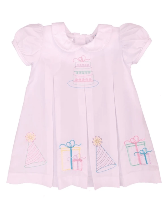 LULU BEBE Lulu Bebe Dana Birthday Embroidered Dresses - Little Miss Muffin Children & Home
