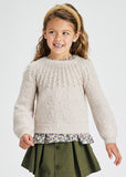 Mayoral Mayoral Knit Beige Sweater - Little Miss Muffin Children & Home
